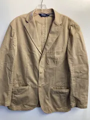 POLO by Ralph Lauren コットン テーラードジャケット カーキ ベージュ/L