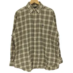 ラルフローレン RALPH LAUREN 90S BLAIRE ポニー刺繍 L/S チェック BD シャツ メンズ import：M 