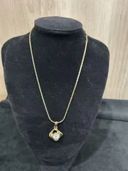 中古美品正規品　YSL イヴサンローラン ラインストーン ひし形 ヴィンテージ【ネックレス】