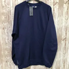 コ　デッドストック LAKAI LIMITED FOOTWEAR（ラカイ リミテッド フットウェア）　クルーネックスウェットシャツ　ネイビー　X-LARGE　【訳アリ・タグ付き】