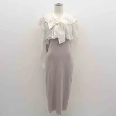 MERCURY DUO / マーキュリーデュオ ◆2WAYロングスリーブシアーボレロセット/ニットワンピース/ベージュ/S 002350304101 【レディース/ガールズ/LADY/女性/婦人】 レディースファッション【中古】 