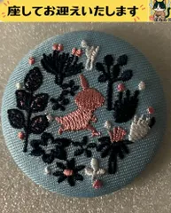 f➕ムーミン➕　リトルミィ　刺繍　缶バッジ