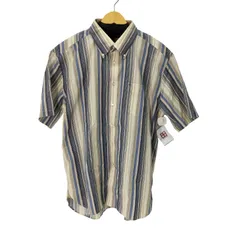 トミーヒルフィガー TOMMY HILFIGER ストライプ BD半袖シャツ メンズ import：XL 