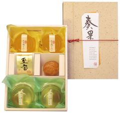 千疋屋 洋梨 白桃 フルーツ 3個セット ギフトBOX - メルカリ