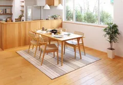撥水ダイニングラグ 日本製 180×220cm FL-3378