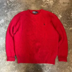 オールド ポロ ラルフローレン ケーブル ウール セーター
