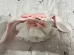 10cm 人形服 ぬいぐるみ ぬい クローゼット 뽀송BUNNY 白