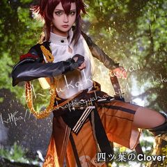 原神 鹿野院平蔵コスプレ衣装/ウィッグ/下駄セット - メルカリ