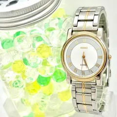 【美品/新品電池】SEIKO セイコー LUCENT ルーセント ローマン ボーイズ 腕時計 5E21-6E00 880160 純正ベルト