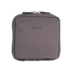 化粧ポーチ 柄無しメイクポーチ（プレーン） カーキ 小物入れ 自立 立てて収納 便利 トラベル 旅行 可愛い コンパクト バッグインバッグ 機能的 マチあり コスメポーチ トラベルポーチ [AA0204]