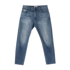 タミー ジーンズ リラックスド クロップド デニム パンツ ウォッシュ ジーンズ W30