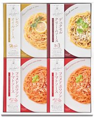 三國清三シェフ監修　パスタソースセット	MPS-4	  レモンオイルソース（100g）×1 デュクセル クリームソース（105g）×1 フュメドポワソン トマトソース（110g）×2