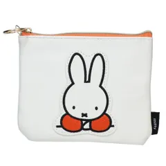 【メール便】ミッフィー 平ポーチ MIFFY PATCH ミニフラットポーチ ブルーナレッド ディックブルーナ エフエービージャパン 小物入れ 絵本キャラクター グッズ 