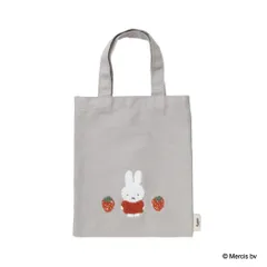 【メール便】ミッフィー 手提げかばん MIFFY RED＆PINK ミニトートバッグ イチゴ ディックブルーナ エフエービージャパン プレゼント 絵本キャラクター グッズ 
