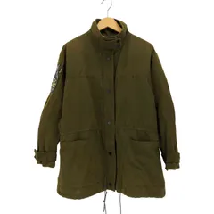 ユーズドフルギ USED古着 BIMBA Y LOLA 袖 ロゴ コットン リネン スタンドカラー ミリタリー ジャケット メンズ import：M 