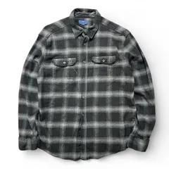 USA 古着 GEORGE ジョージ コットン チェック柄 ライトフランネル 長袖シャツ ネルシャツ メンズL BG1247