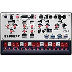 【中古】「非常に良い」KORG モジュラー シンセサイザー volca modular パッチング ケーブル付属 電池駆動 スピーカー内蔵 ヘッドフォン使用可 どこでも使えるコンパク
