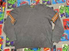 Eddie Bauer 袖ライン コットンセーター XL エディーバウアー 古着 ニット