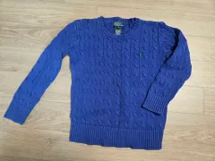 ポロラルフローレン 男の子 ケーブル編み ニット 7Y