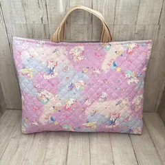 入園入学ハンドメイドレッスンバッグ(ユニコーン柄)