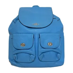 COACH(コーチ) リュックサック ペブルド レザー ビリー バックパック F37410 ブルー レザー