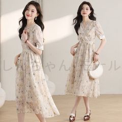 a185【美品】レオナール金ボタンワンピースリボン ベルト トリム
