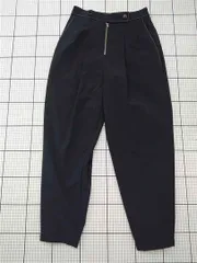 ◇ Θ ヨシエイナバ yoshie inaba ポリエステルタックパンツ ブラック系 M レディース E  【1512220068948】