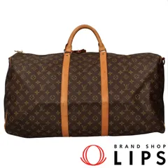 ルイ・ヴィトン キーポルバンドリエール60 M41412 モノグラム レディース ボストンバッグ ブラウン  美品 【中古】