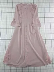 ◇ ⊂ ミッシュマッシュ MISCH MASCH レース切替ワンピース ピンク系 M レディース E  【1512220072525】