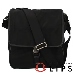 プラダ メッセンジャーバッグ  ナイロン レディース ショルダーバッグ ブラック  美品 【中古】