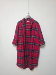 TOMMY JEANS トミー ジーンズ Tommy Hilfiger トミーヒルフィガー レディース CHECK シャツワンピース M
