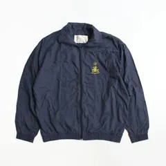 【1点販売】USED オランダ軍 トレーニングジャケット [ブルゾン トレーニングウェア ファスナー ネイビー ラグラン コットン オランダ軍 軍放出 ミリタリー スポーティ]