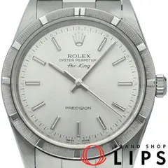 ロレックス エアキング 14010(P)  SS メンズ時計 シルバー 仕上げ済 2000年 美品 【中古】