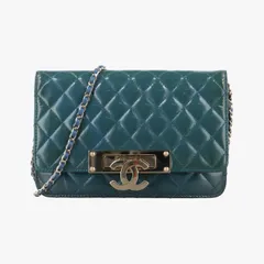 シャネルChanelマトラッセ ココマーク ブルー パテント A92534 20298438