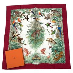 HERMES エルメス カレ90 スカーフ EQUATEUR 赤道直下/箱付 - メルカリ