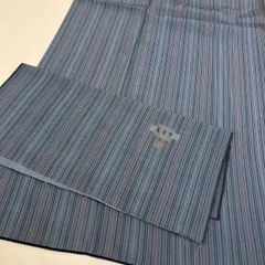 小紋 作家物 裄66 縞模様 上品な染め 正絹 着物 MK-3134