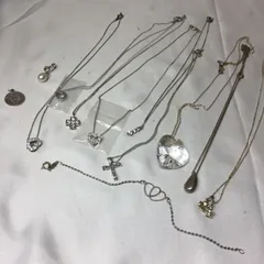 S【シルバー】シルバー SV925 silverアクセサリー まとめ売り ネックレス ブレスレット トップ