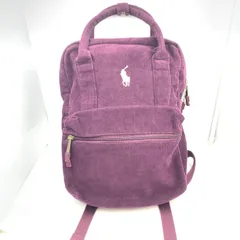 【中古】Polo Ralph Lauren コーデュロイリュックサック 9AR100-R8K パープル ポロ ラルフ ローレン[24][240024544441]