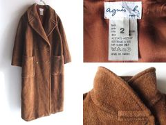 美品】アニエスベー フランス製 高級 ベロア ロングコート - メルカリ