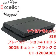 [bn:9] SONY　プレイステーション4 500GB ブラック　CUH-1200AB01　ゴム足なし