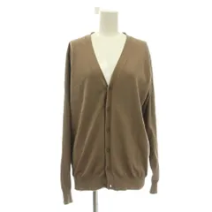 ユナイテッドアローズ UNITED ARROWS カーディガン M ベージュ 無地 Vネック 長袖 /JP
