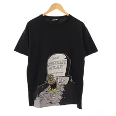 エクストララージ X-LARGE Tシャツ カットソー 半袖 プリント M 黒 /KH