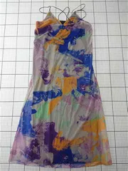 ◇ ⊂ ミエット miette RDXN1748 マルチカラーキャミワンピース Fサイズ レディース E  【1512220068153】