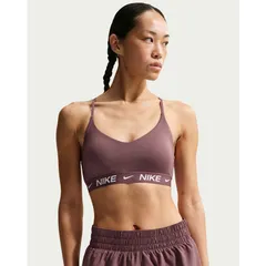 ナイキ スポーツブラ レディース NIKE インディ ライトサポート パッディド アジャスタブル スポーツブラ 女性 薄手 スポブラ ブラトップ スポーツ用インナー アンダー ヨガ プラティス  スポーツウエア ブラウン 茶色  /FD1063-502