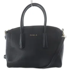 フルラ FURLA トートバッグ ショルダーバッグ 2way レザー ブラック /YO1