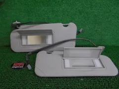 2FI5637 AGM5 プジョー 207 ABA-A7W5F01 2011年 SW ルームサンバイザー左右セット　　カラーライトグレー系