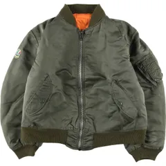 古着 80~90年代 民間品 アルファ ALPHA MA-1タイプ 中綿入り ミリタリー フライトジャケット USA製 メンズL相当 ヴィンテージ/eaa607780