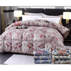 羽毛布団 95 ホワイト グースダウン ダックダウン 羽毛布団 冬掛け布団 綿プリント CCLTZH1113P052