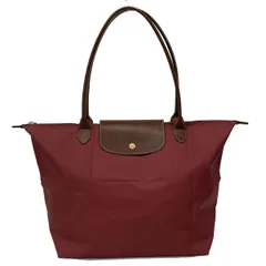 LONGCHAMP(ロンシャン) ショルダーバッグ ル・プリアージュオリジナル ピンク×ダークブラウン レザー