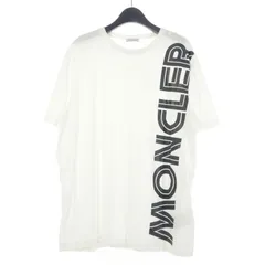 モンクレール MONCLER クルーネックTシャツ プリントロゴカットソー 半袖 L ホワイト 白 F20918C76010 国内正規